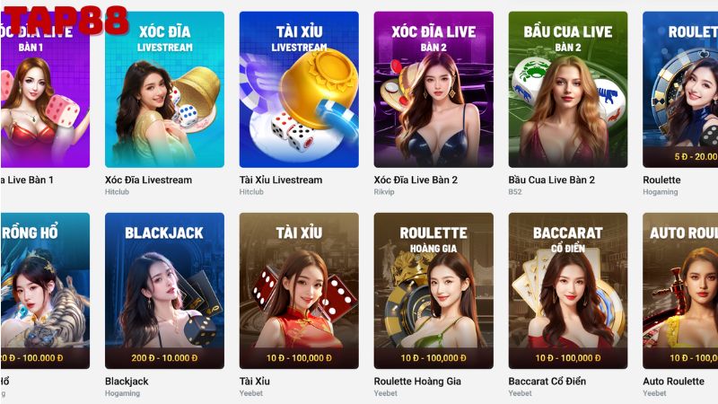 Live casio TAP88 là một sảnh chơi đẳng cấp